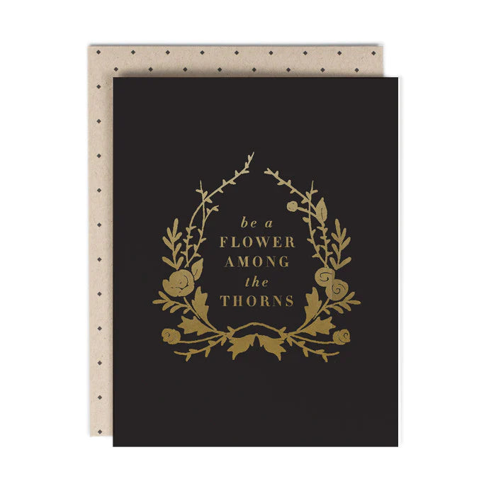 Flower Among Thorns Card