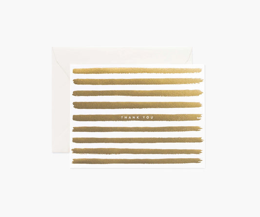 Gold Stripes Card